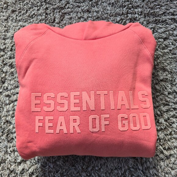 Essentials Fear of God Hoodies – Coral - S / M / L - ask for size - Picture 2 of 7